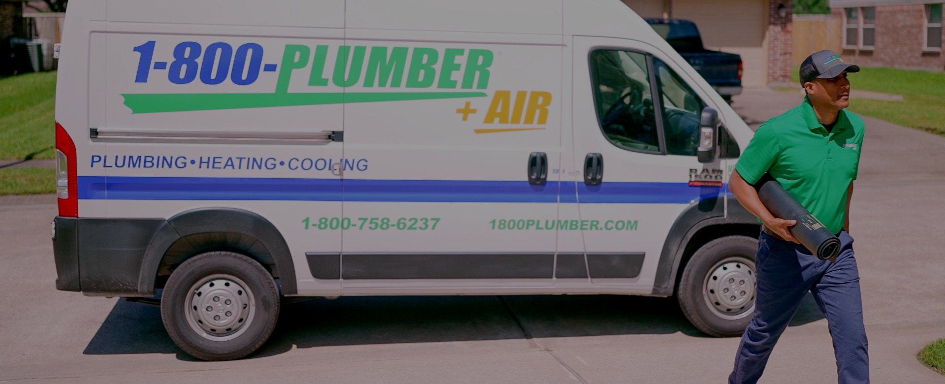 1-800-Plumber +Air service van in Amarillo